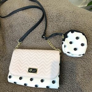 Betsey Johnson Crossbody Bag with Coin Purse
